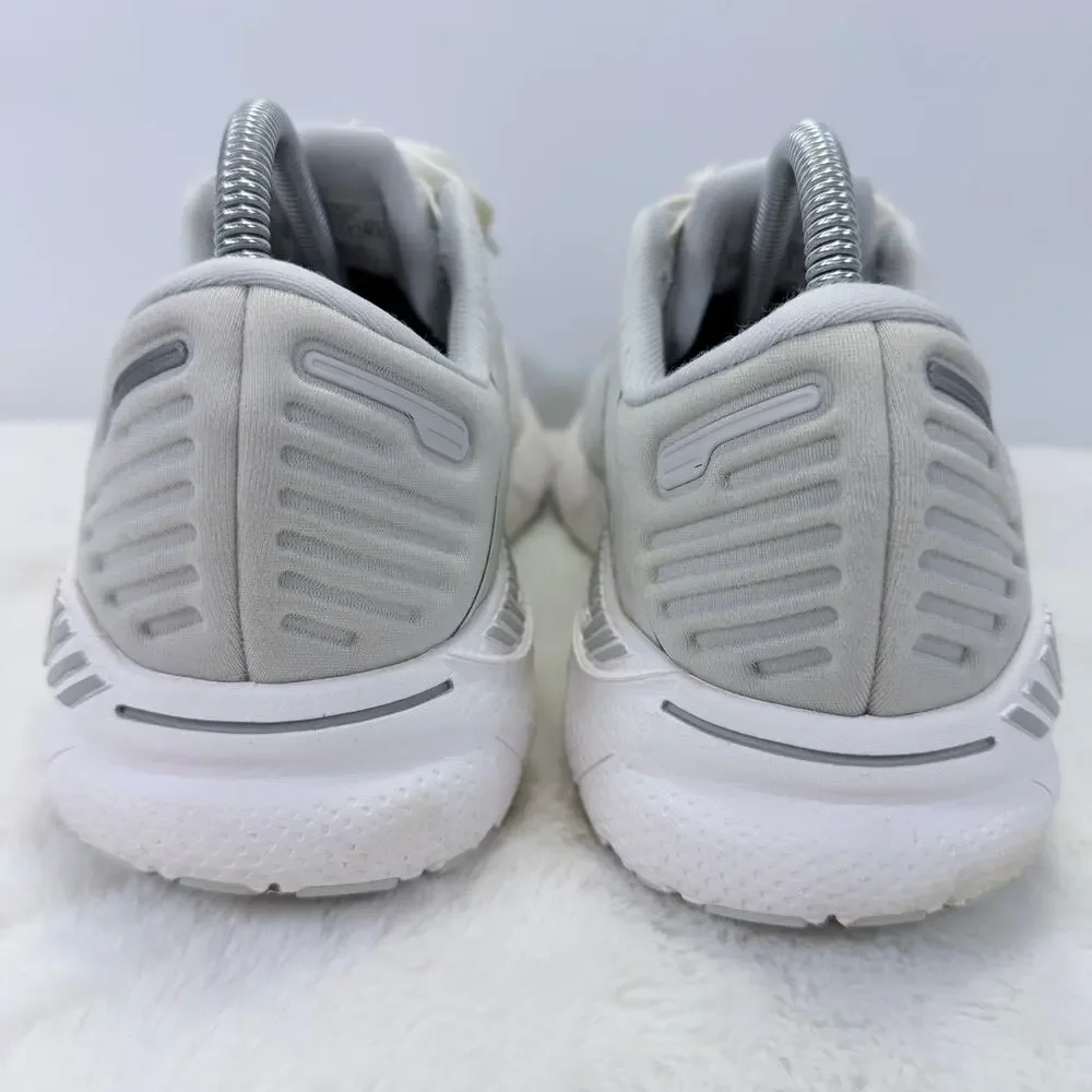 Brooks Adrenaline GTS 22 Womens Running Shoes Size 9.5 White Grey Athletic
